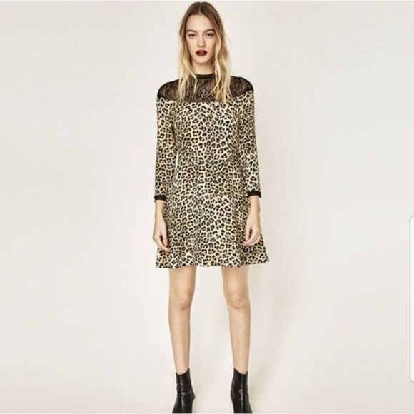 Zara Dresses & Skirts - Zara leopard dress NWT